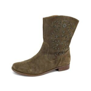 Jack Rogers Kaitlin Green Suede Boot Size 8.5